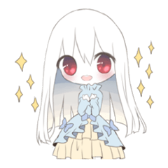 [LINEスタンプ] アルビノ娘