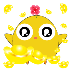 [LINEスタンプ] Small yellow chicken