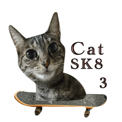 [LINEスタンプ] Cat sk8-3の画像（メイン）