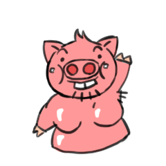 [LINEスタンプ] 豚おやじ