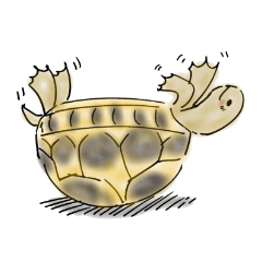 [LINEスタンプ] ヘルマンリクガメ 