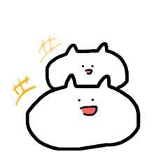 [LINEスタンプ] ふよふよスタンプ