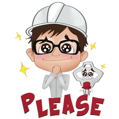 [LINEスタンプ] Mr.Plodpai ＆ Nong Kunjae