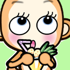 [LINEスタンプ] おさるの◆◇かのとちゃん◇◆