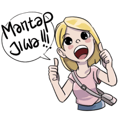 [LINEスタンプ] Cewek Medsos