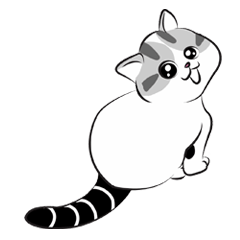 [LINEスタンプ] Platoo funny cat