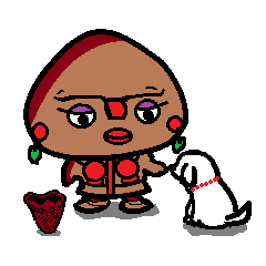 [LINEスタンプ] かそり姐さん