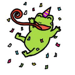 [LINEスタンプ] frog girlfriend