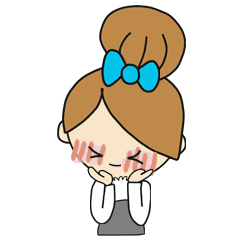 [LINEスタンプ] Oh Lady girl ver.Eng