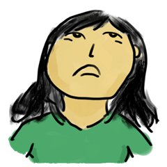 [LINEスタンプ] Girl Yu says something in mind 
