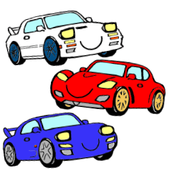 [LINEスタンプ] Life with cars (red)の画像（メイン）