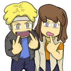 [LINEスタンプ] KOMIKAKUS: Kara ＆ Awang's Friend Zone 