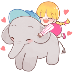 [LINEスタンプ] Toby and Angie