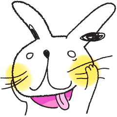 [LINEスタンプ] ドローんうさぎ