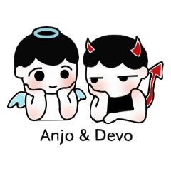 [LINEスタンプ] Anjo＆Devo