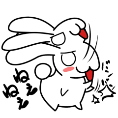 [LINEスタンプ] わんぱくうさぎ