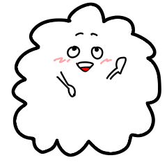 [LINEスタンプ] ふわふわ雲くん！