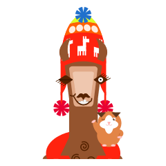 [LINEスタンプ] Llama ＆ Cuy in Peru