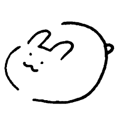[LINEスタンプ] 白玉うさぎ