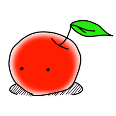 [LINEスタンプ] 考える林檎