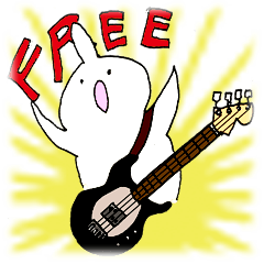 [LINEスタンプ] ピク ロックギター編