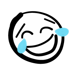 [LINEスタンプ] Emoji face - funny weird smiley sticker