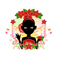 [LINEスタンプ] 妖精とお花の華やかなスタンプ