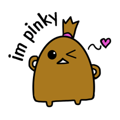 [LINEスタンプ] my name is pinky