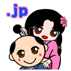 [LINEスタンプ] さかやきくんとおひめちゃん.jp スタンプ