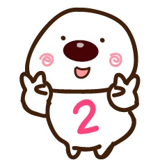 [LINEスタンプ] Red bean mochi 2.0