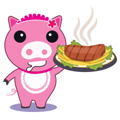 [LINEスタンプ] Little Clumsy Pig