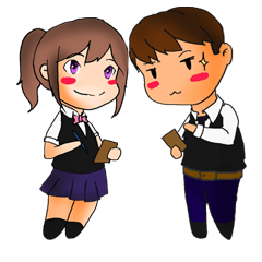 [LINEスタンプ] Waiter＆Waitress