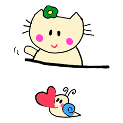 [LINEスタンプ] Dinkyneko ＆ Friends #9 _LOVE (anime)