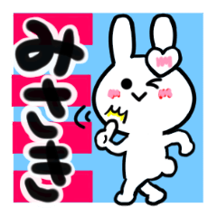 [LINEスタンプ] みさきさんが使ううさぎスタンプ