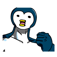 [LINEスタンプ] 細長いペンギンたち 