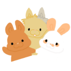 [LINEスタンプ] なっつトリオ♡ 