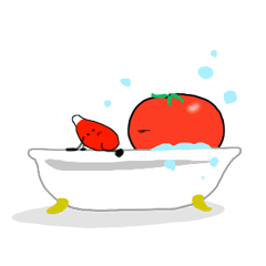 [LINEスタンプ] トマ川さんとケチャップりん