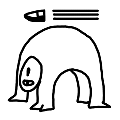 [LINEスタンプ] singleye man