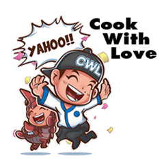 [LINEスタンプ] Cook With Love CNX #English_Versions