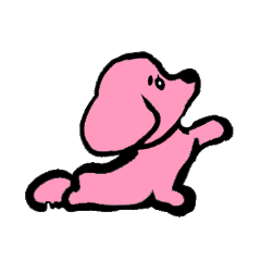 [LINEスタンプ] お気楽犬・山本ココの画像（メイン）