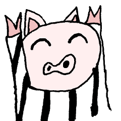 [LINEスタンプ] モノ豚
