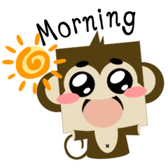 [LINEスタンプ] Jeky A Little Monkey