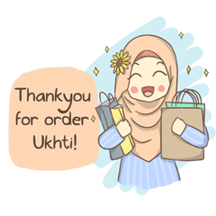 [LINEスタンプ] Azmeela Hijab : Happy Shopping