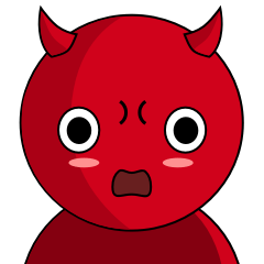 [LINEスタンプ] 赤い悪魔