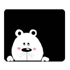 [LINEスタンプ] the white of bear