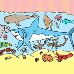 [LINEスタンプ] Skylar's Sea Creatures