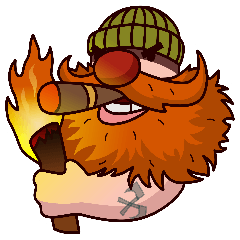 [LINEスタンプ] Brutal bearded hipster