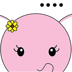 [LINEスタンプ] Baby elephant : GeeGee