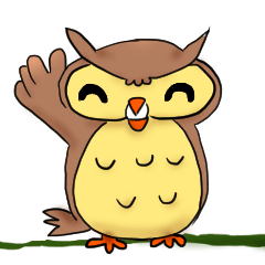 [LINEスタンプ] フクロウで一言