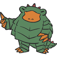 [LINEスタンプ] DUCKZILLA